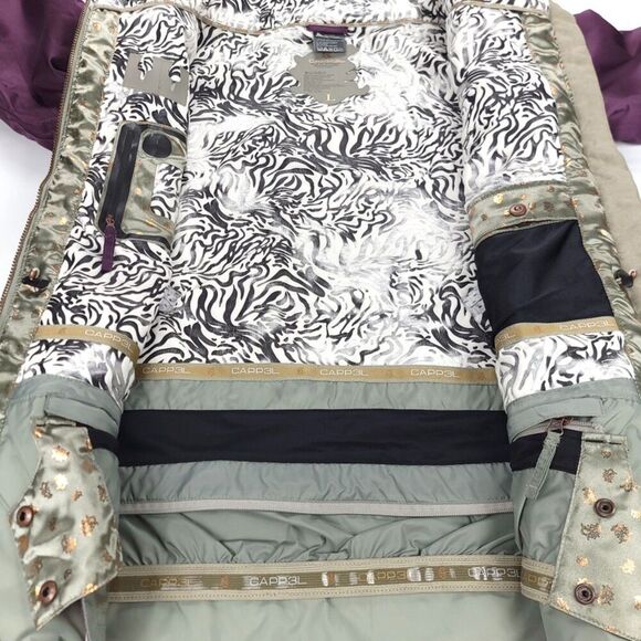 CAPP3L 15k 10K Waterproof Insulated Snowboarding Jacket Womens Large Gorpcore - Picture 10 of 15